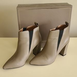 BCBGMAXAZRIA Taupe Leather Boots